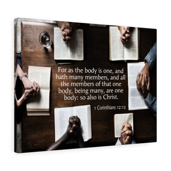 Scripture Canvas One in Christ 1 Corinthians 12:12 Christian Bible Verse Meaningful Framed Prints, Canvas Paintings - Image 3