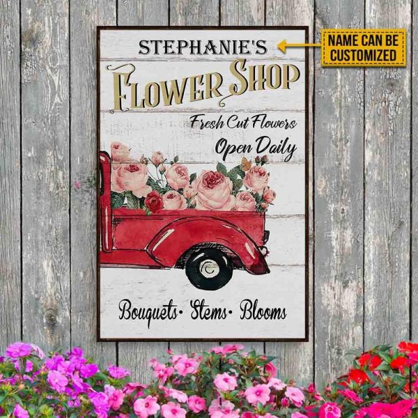 Personalized Canvas Painting Frames Flower Garden Fresh Cut Framed Prints, Canvas Paintings