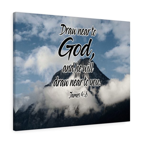 Scripture Canvas Draw Near to God James 4:8 Christian Bible Verse Meaningful Framed Prints, Canvas Paintings - Image 6