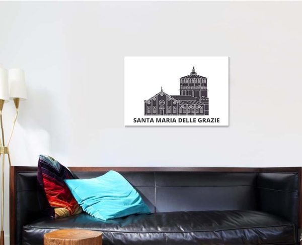 Italy Santa Maria Delle Grazie Flat Last Supper Christian Premium Multi Canvas Prints, Multi Piece Panel Canvas Luxury Gallery Wall Fine Art Print - Image 3