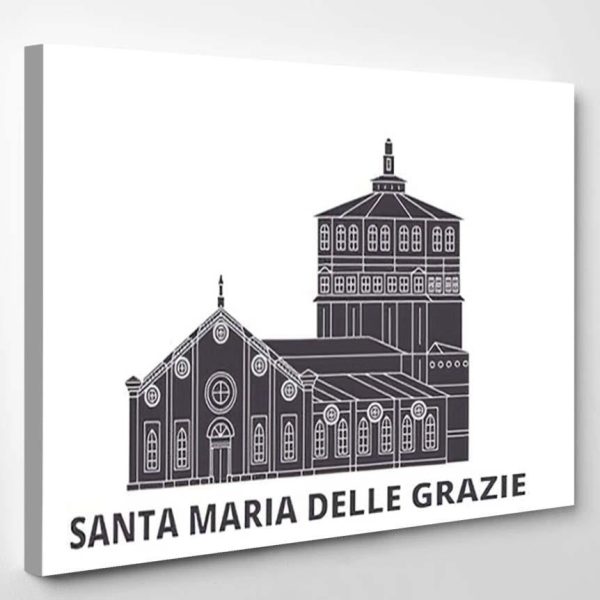 Italy Santa Maria Delle Grazie Flat Last Supper Christian Premium Multi Canvas Prints, Multi Piece Panel Canvas Luxury Gallery Wall Fine Art Print