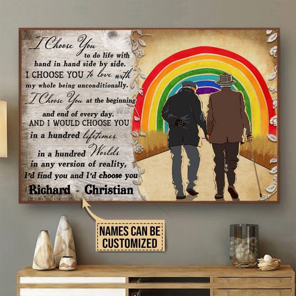 here Gifts Personalized Pride I Choose You Canvas Home Decor