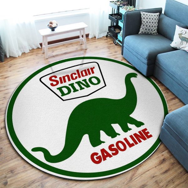 Hot Rod Gasoline Vintage Round Mat Round Floor Mat Room Rugs Carpet Outdoor Rug Washable Rugs