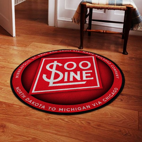 Sooline Round Mat Soo Line Railroad Round Floor Mat Room Rugs Carpet Outdoor Rug Washable Rugs