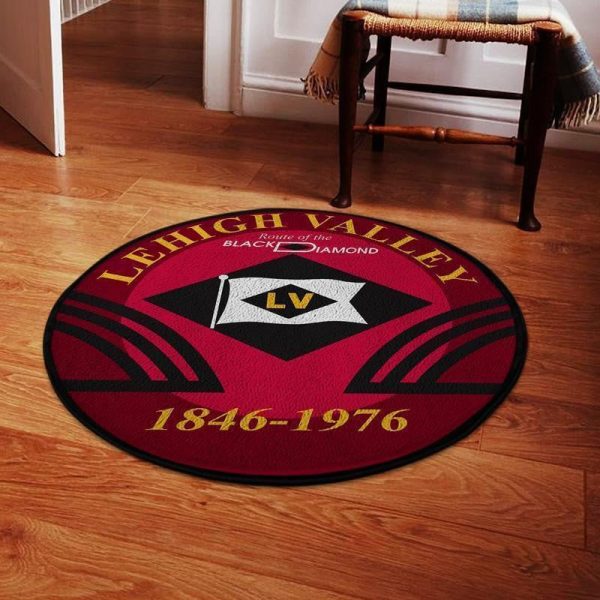 Lehigh Round Mat Lehigh Valley Railroad Round Floor Mat Room Rugs Carpet Outdoor Rug Washable Rugs