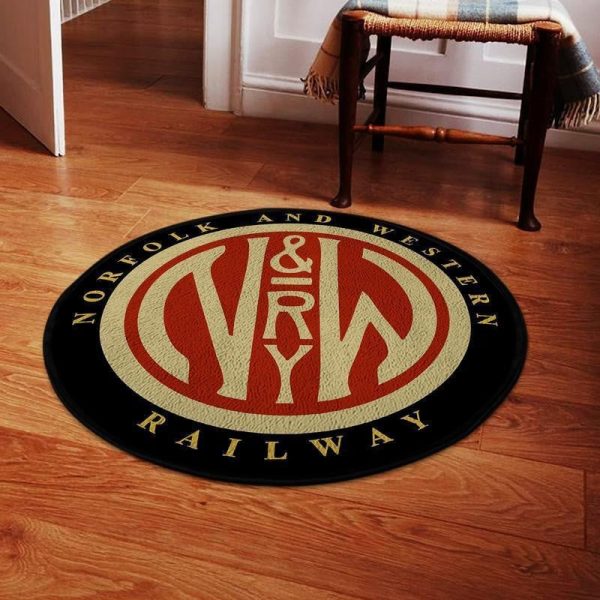 Norfolk Living Room Round Mat Circle Rug Norfolk Western Railroad