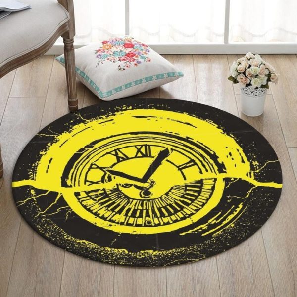 Btf Round Mat Back To The Future Marty Mcfly Delorean Dmc Bttf Round Floor Mat Room Rugs Carpet Outdoor Rug Washable Rugs