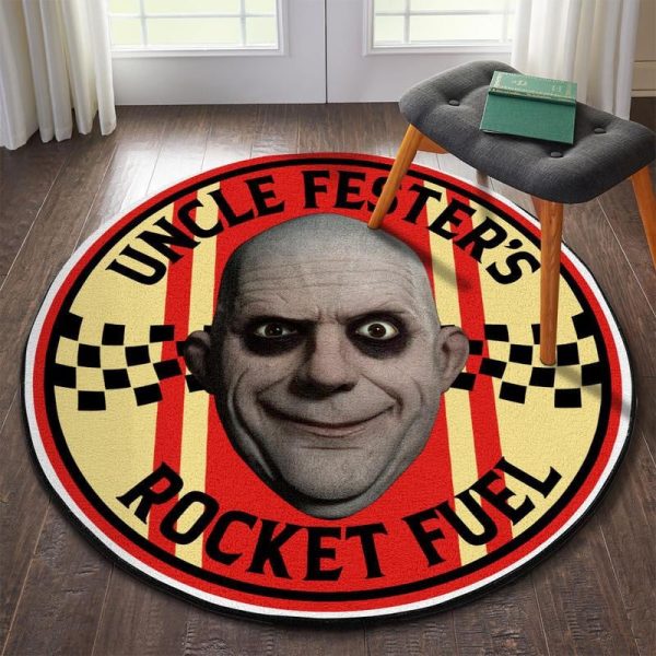 Uncle Fester'S Rocket Fuel Round Mat Round Floor Mat Room Rugs Carpet Outdoor Rug Washable Rugs