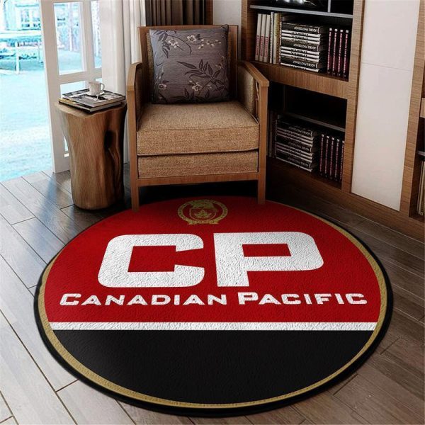 Cprr Round Mat Canadian Pacific Railway Round Floor Mat Room Rugs Carpet Outdoor Rug Washable Rugs - Image 2