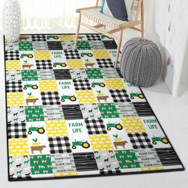 Farm Cool Rugs Farm Life Rug Rectangle Rugs Washable Area Rug Non-Slip Carpet For Living Room Bedroom - Image 2