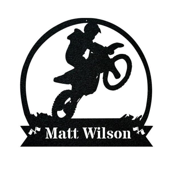 Dirt Bike Motorcycle Sign. Wall Art Sign. Home Rustic Cabin Decoration - Image 2