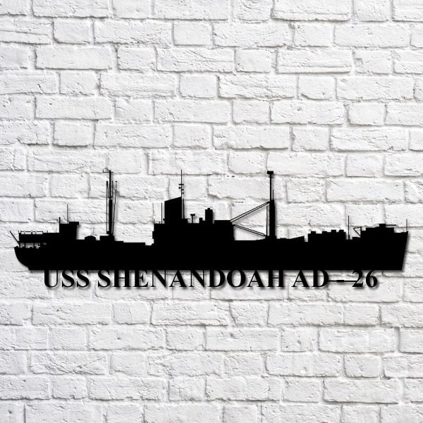 Uss Shenandoah Ad 26 Navy Ship Metal Art, Gift For Navy Veteran, Navy