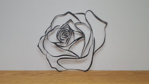 Metal Rose Cut Metal Sign Decorations