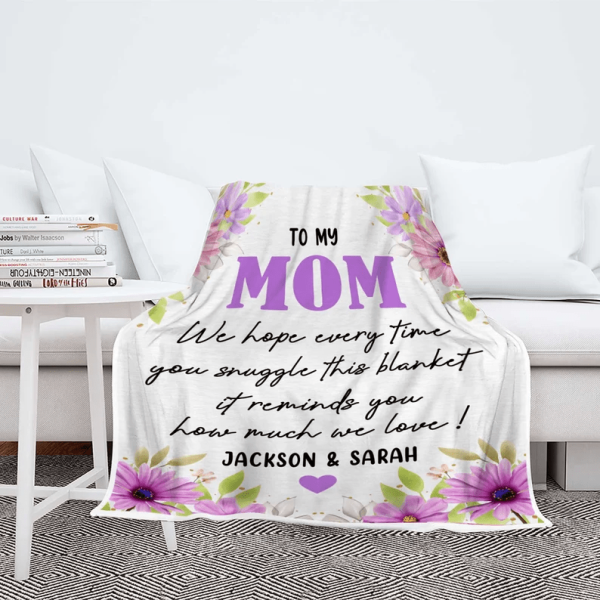 To My Mom We Love You Blanket Customized Blanket, Blanket From Kids, G - Image 8