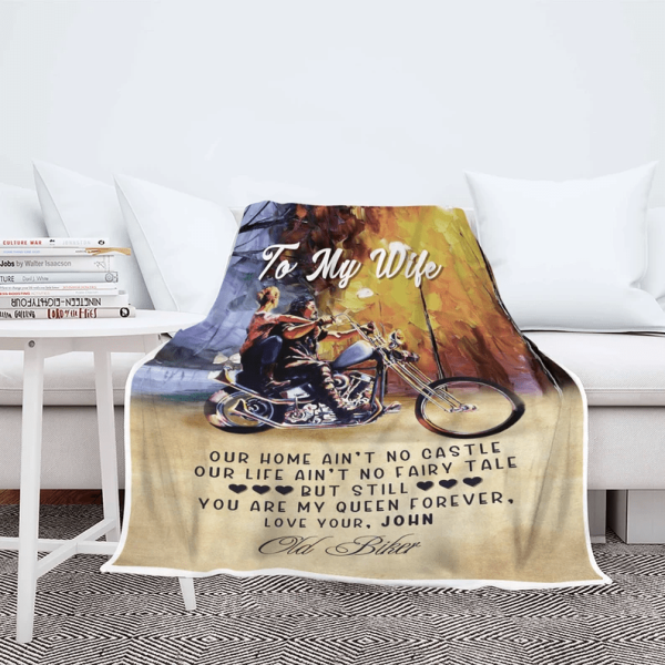 Valentine Day Gift To My Queen Forever, To My Wife Fleece Blanket, Gif - Image 8