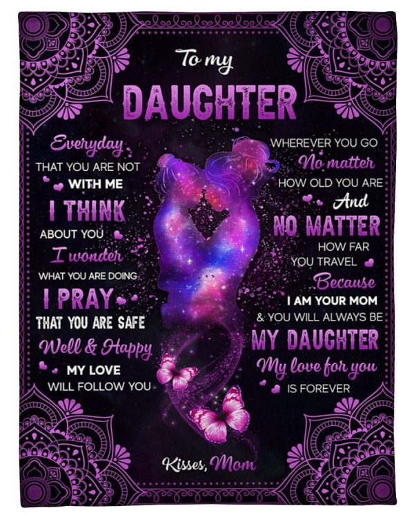 Galaxy I Pray U That U Are Safe Fleece Blanket Mom To Daughter Fleece