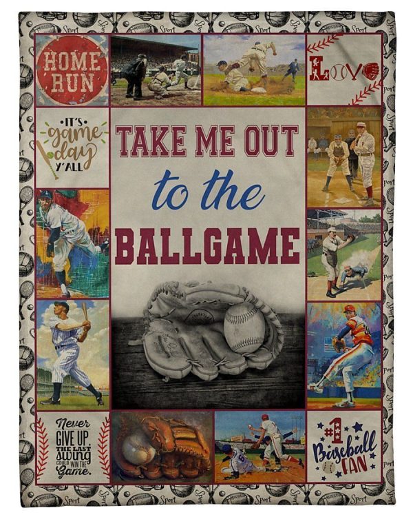 Take Me Out To The Ballgame Gifts For Ballgame Lovers Fleece Blanket