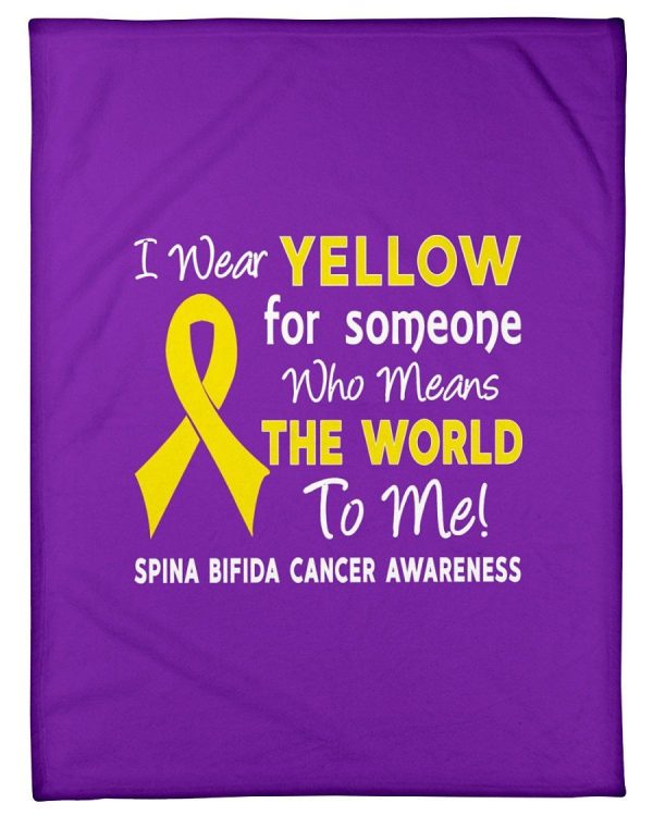 I Wear Yellow For Someone Who Mess The World To Me Spina Bifida Awaren - Image 3