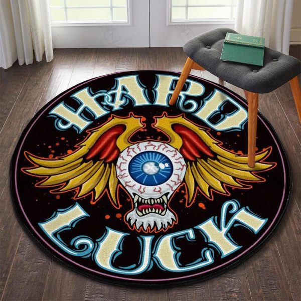 Eyeball Hot Rod Round Mat Round Floor Mat Room Rugs Carpet Outdoor Rug Washable Rugs