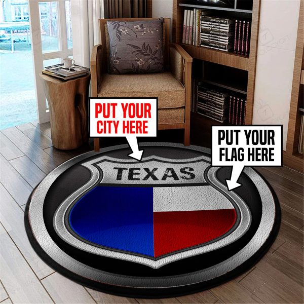 Personalized Highway Mancave Round Mat Round Floor Mat Room Rugs Carpet Outdoor Rug Washable Rugs