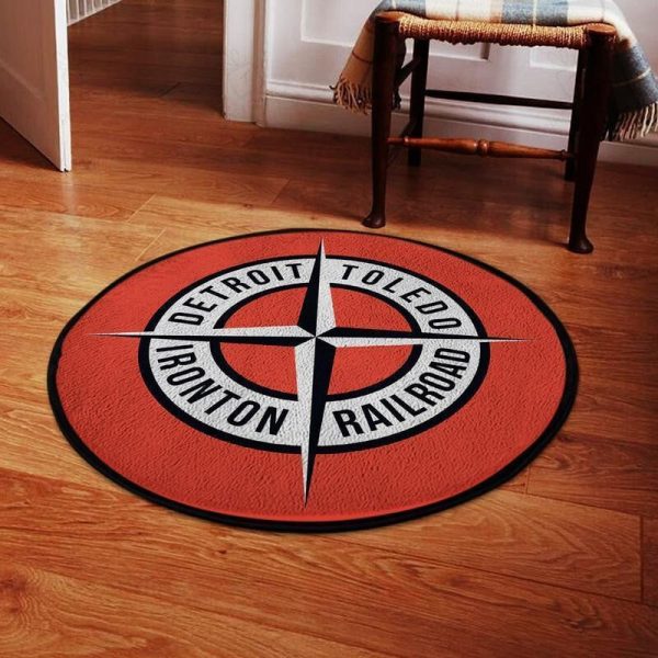 Dtirr Round Mat Detroit Toledo And Ironton Railroad Round Floor Mat Room Rugs Carpet Outdoor Rug Washable Rugs - Image 2