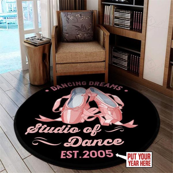 Personalized Dancing Dream Round Mat Round Floor Mat Room Rugs Carpet Outdoor Rug Washable Rugs