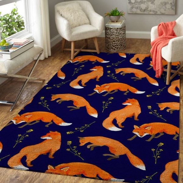 Fox Rectangle Rug Decor Area Rugs For Living Room Bedroom Kitchen Rugs Home Carpet Flooring Rs013936 Print