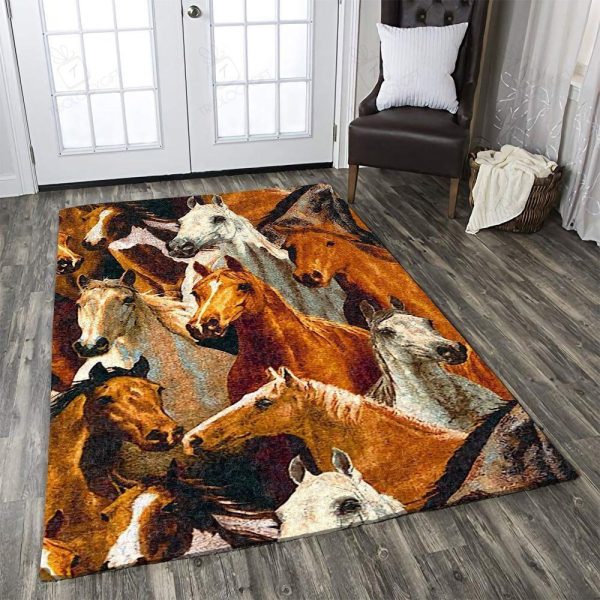 Horse Rectangle Rug Decor Area Rugs For Living Room Bedroom Kitchen Rugs Home Carpet Flooring Rs016109 Print