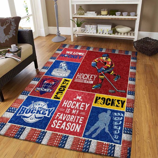 Hockey Rectangle Rug Decor Area Rugs For Living Room Bedroom Kitchen Rugs Home Carpet Flooring Rs015757 Print