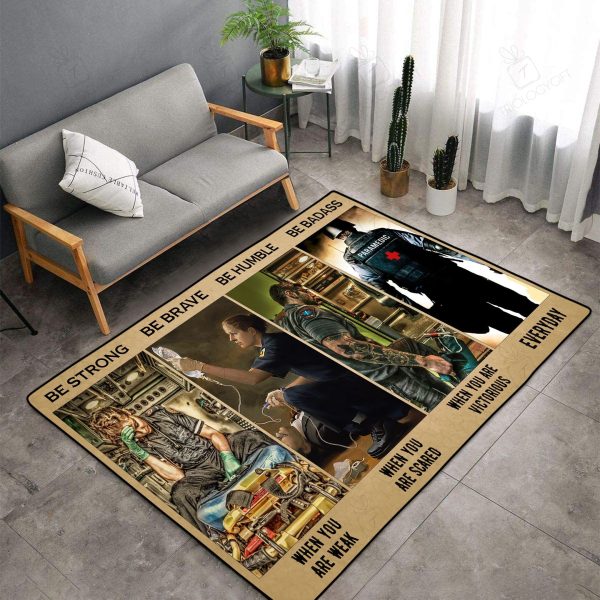 Paramedic Be Strong With Your Weak Dak252 Rectangle Area Rugs Carpet For Living Room, Bedroom, Kitchen Rugs, Non-Slip Carpet Rp123813 Print