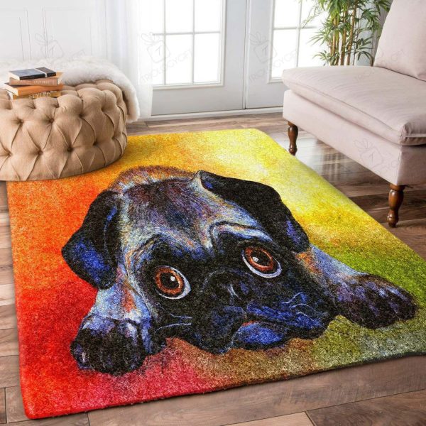 Pug Rectangle Area Rugs Carpet For Living Room, Bedroom, Kitchen Rugs, Non-Slip Carpet Rp124360 Print